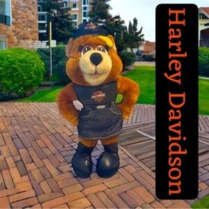 NWT 1998 Play by Play HARLEY DAVIDSON 13" Biker Chick Babe Plush Toy Doll EUC​